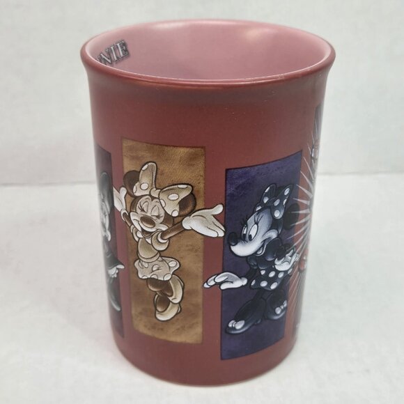 Walt Disney World Vintage Minnie Mouse Coffee Cup Pink Mauve 12oz Pottery Mug - Picture 2 of 6